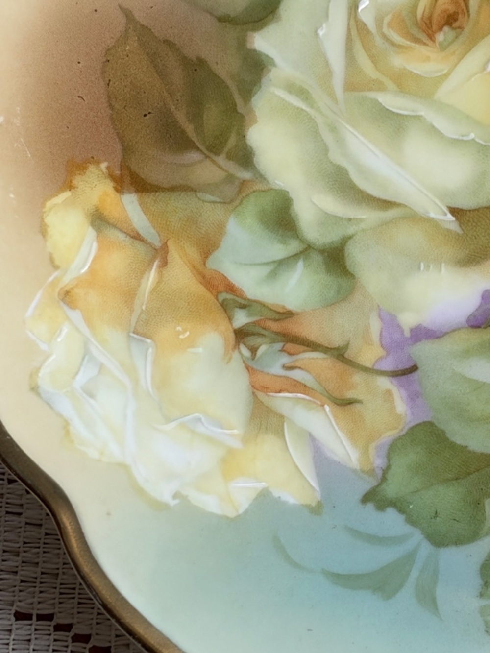 Vintage Bavaria Floral Plates Set Gold Trim Cottagecore Roses 🌹 - Picture 5 of 13